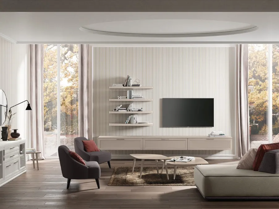 Parete Attrezzata Arcadia L009 di Colombini Casa