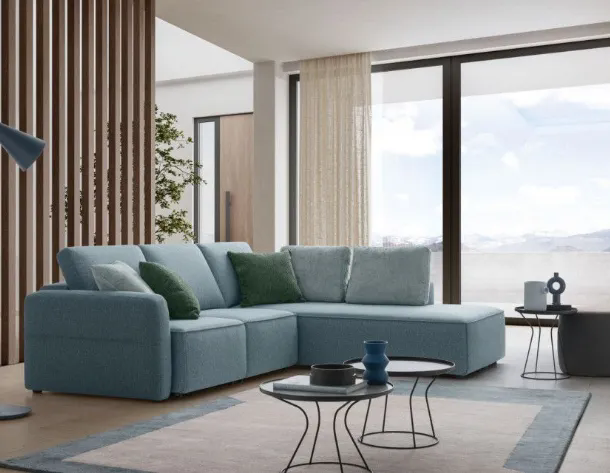 Divano con penisola Soho con sedute estraibili di LeComfort 