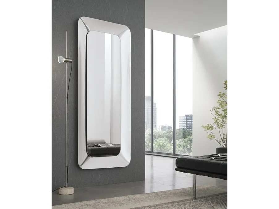 Specchiera con cornice in vetro curvato Anubi di Target Point