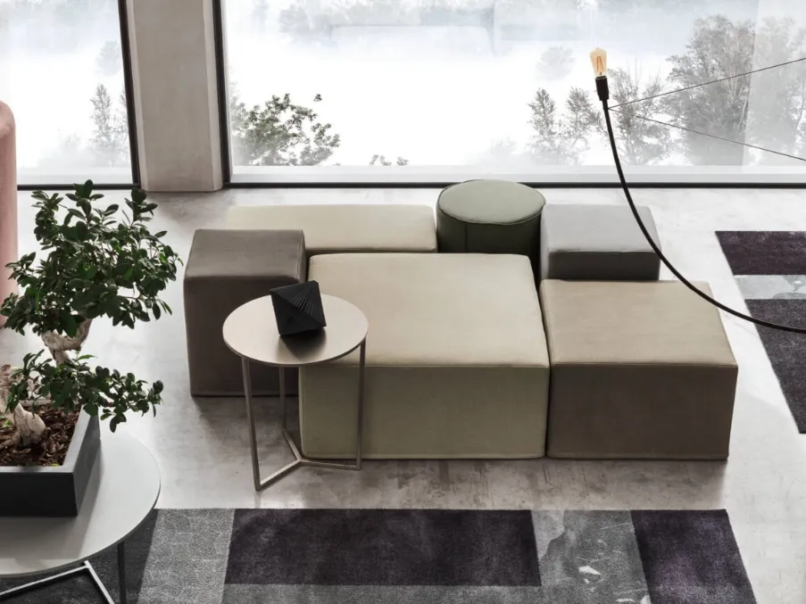 Pouf quadrato Dado di Maronese