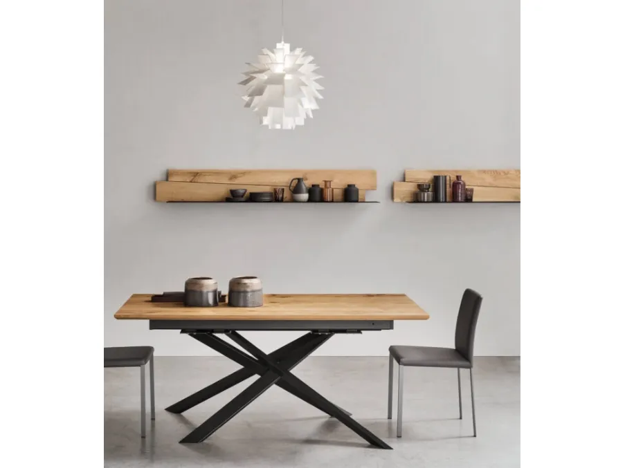 Mensola Scuderia in metallo e legno di Maronese