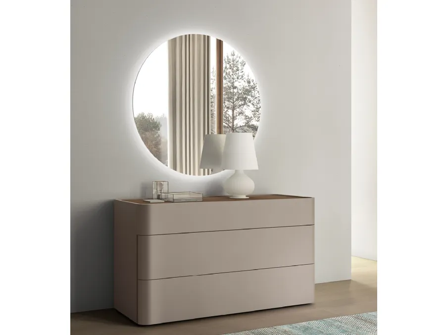 Specchiera con Led Tonda di Maronese