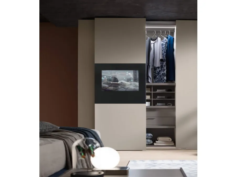 Armadio con TV Wallblog3 di Maronese