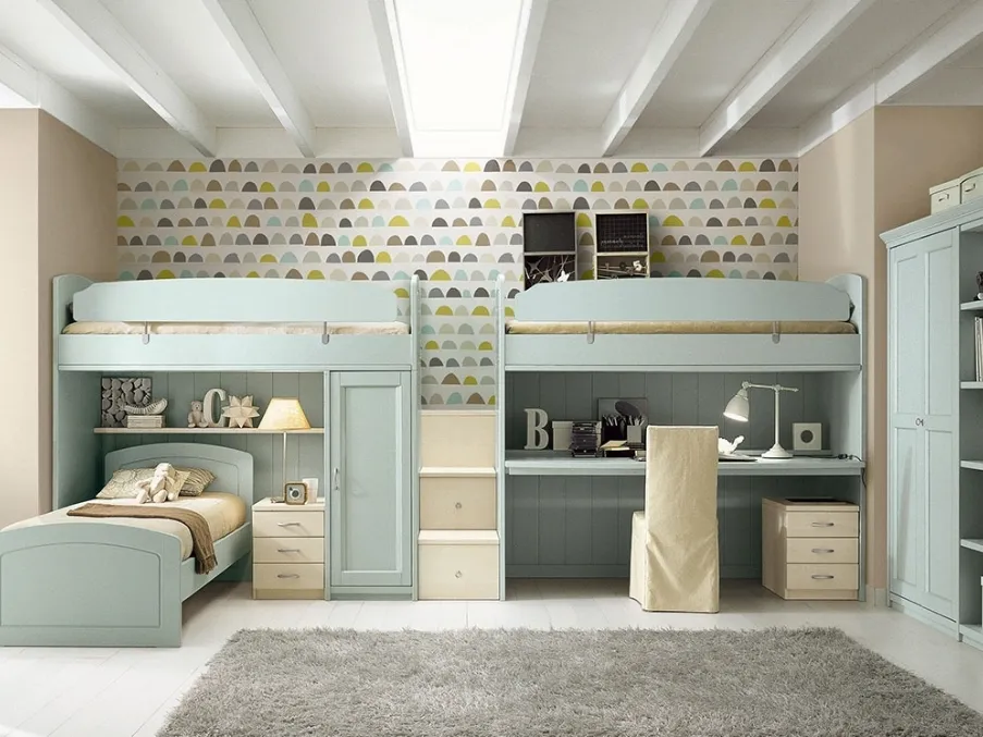 Cameretta a soppalco N16 Nuovo Mondo di Scandola