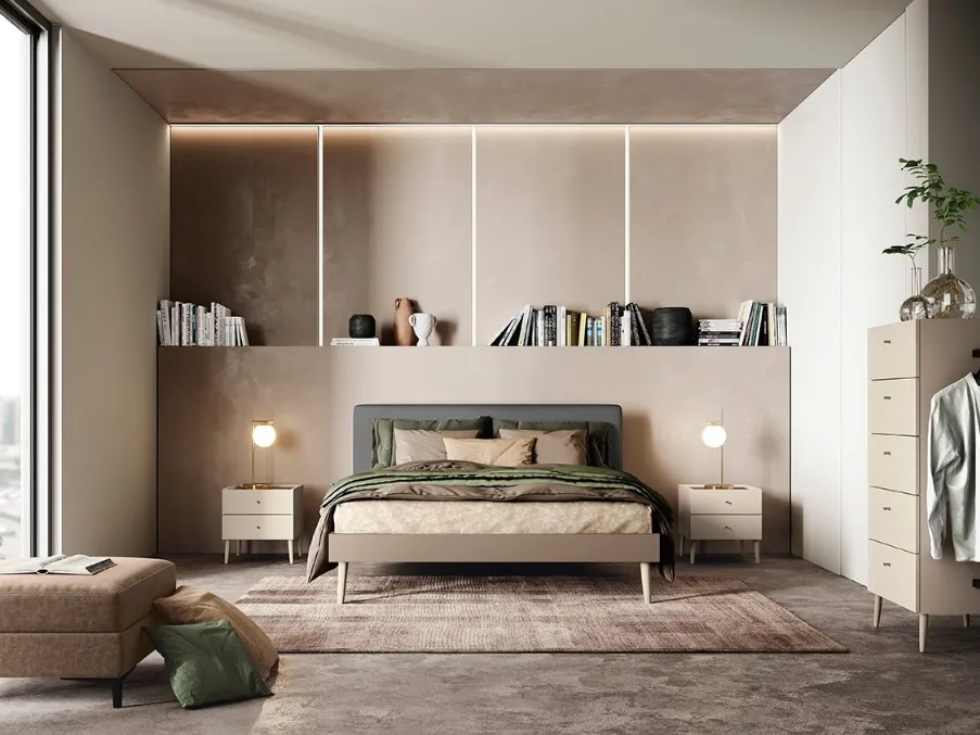 Gruppo Notte Brick con piedini di Colombini Casa