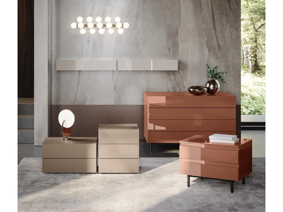 Gruppo Notte Live in laccato opaco e lucido di Morassutti