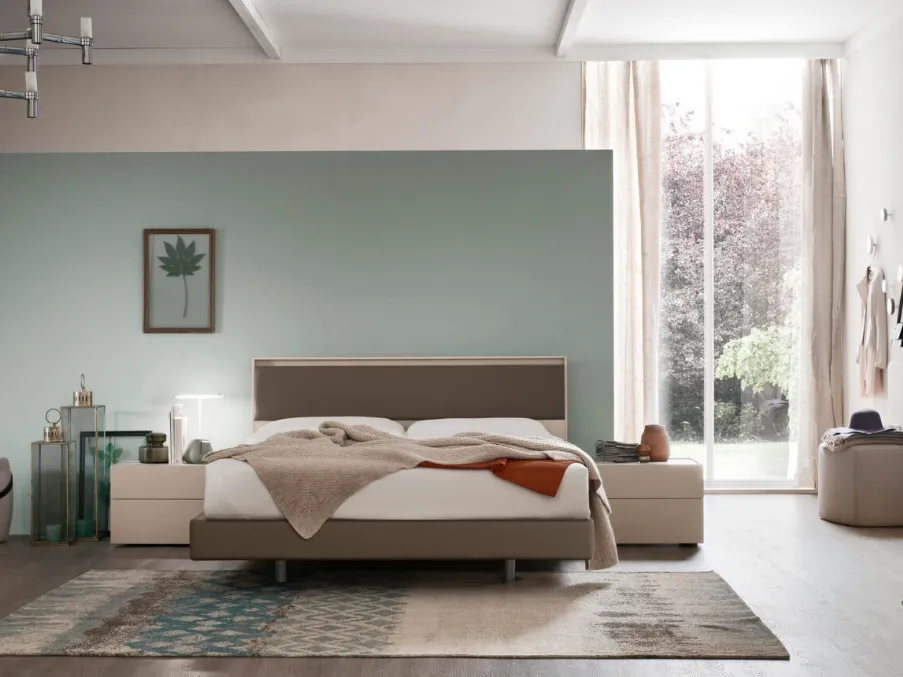 Letto con testiera Aida di Maronese