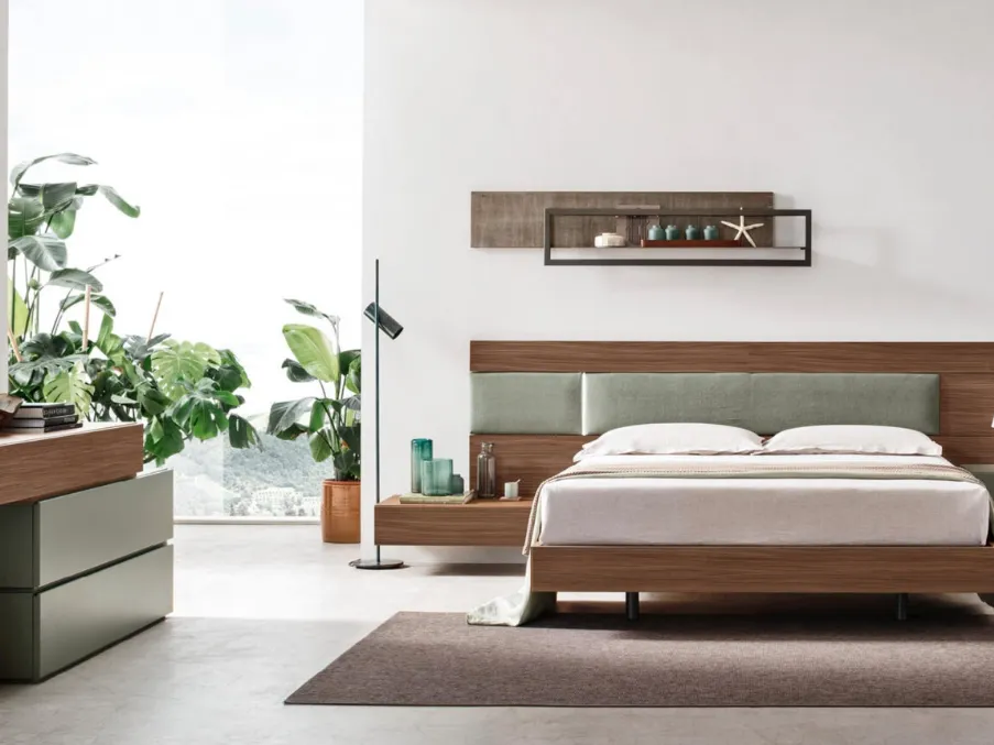 Letto con testiera Bumpy di Maronese