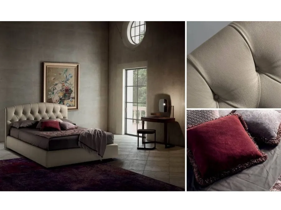 Letto matrimoniale Dream di Bside in ecopelle