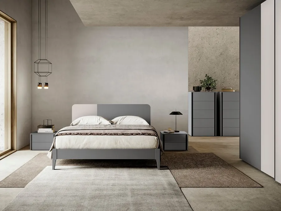 Letto con testiera Sector di Colombini Casa