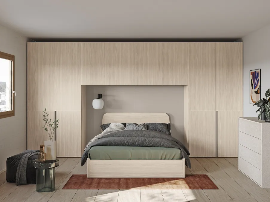 Letto con testiera Virgo di Colombini Casa