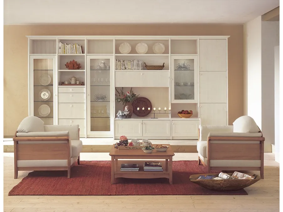 Libreria classica in legno Comp 121 di Tempora Country