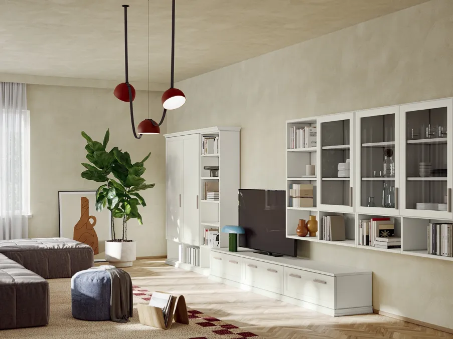 Parete Attrezzata Arcadia AS003 di Colombini Casa