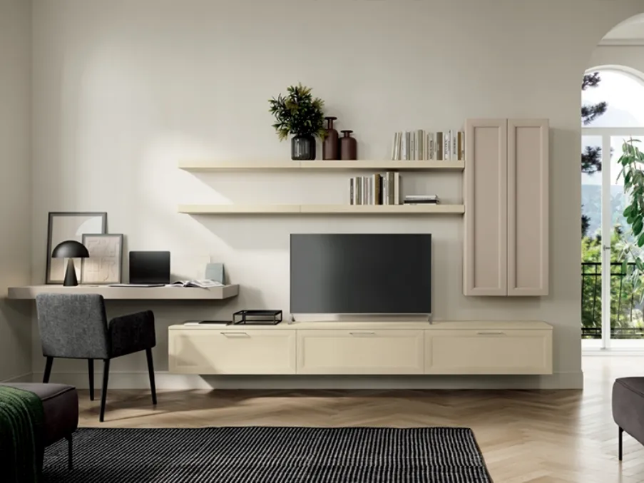 Parete Attrezzata Arcadia AS004 di Colombini Casa