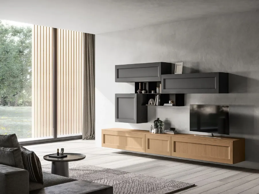 Parete Attrezzata classica Living Frida 02 di Arredo3