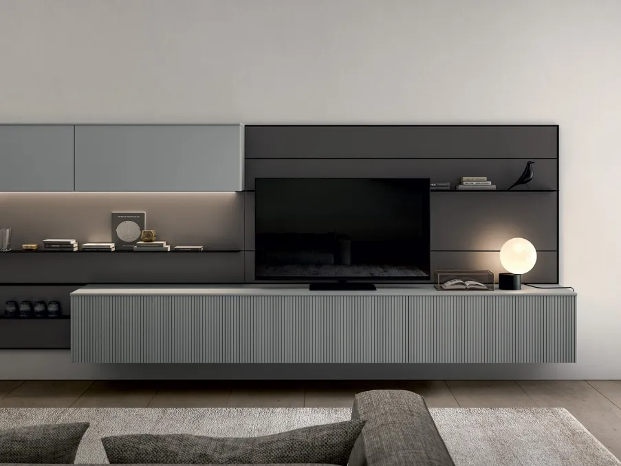 Parete Attrezzata Living Time 01 di Arredo3