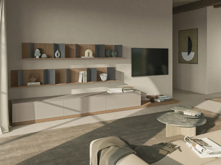 Parete Attrezzata Night & Day L01NS di Colombini Casa