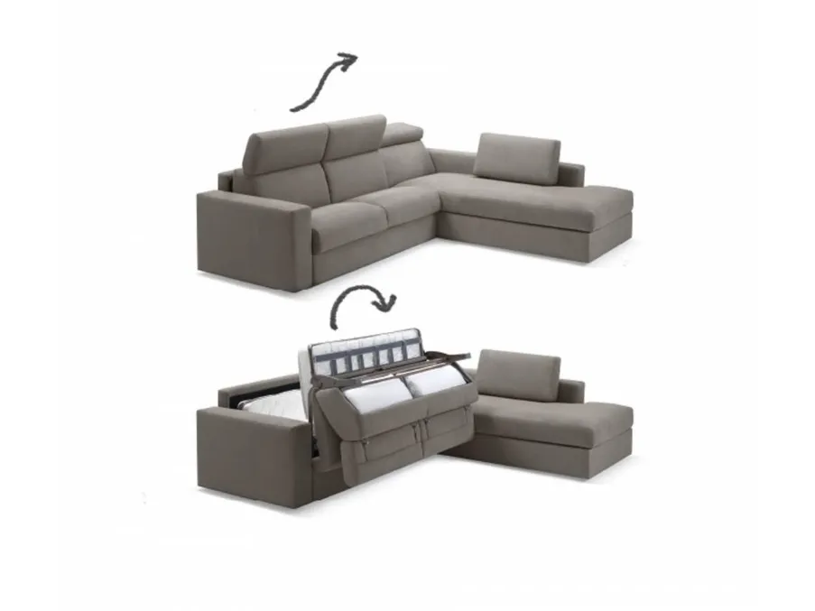 Scopri la nostra collezione di Salotti moderni: scegli divani con letto Samoa come il modello Break