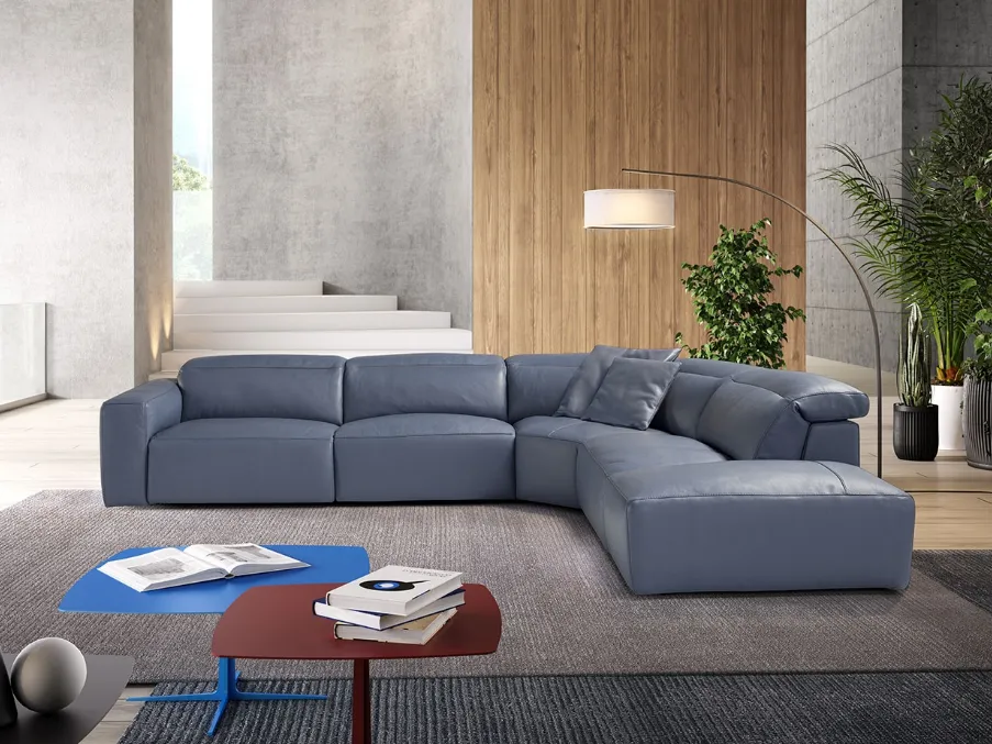 Divano relax in pelle Beverly di Egoitaliano