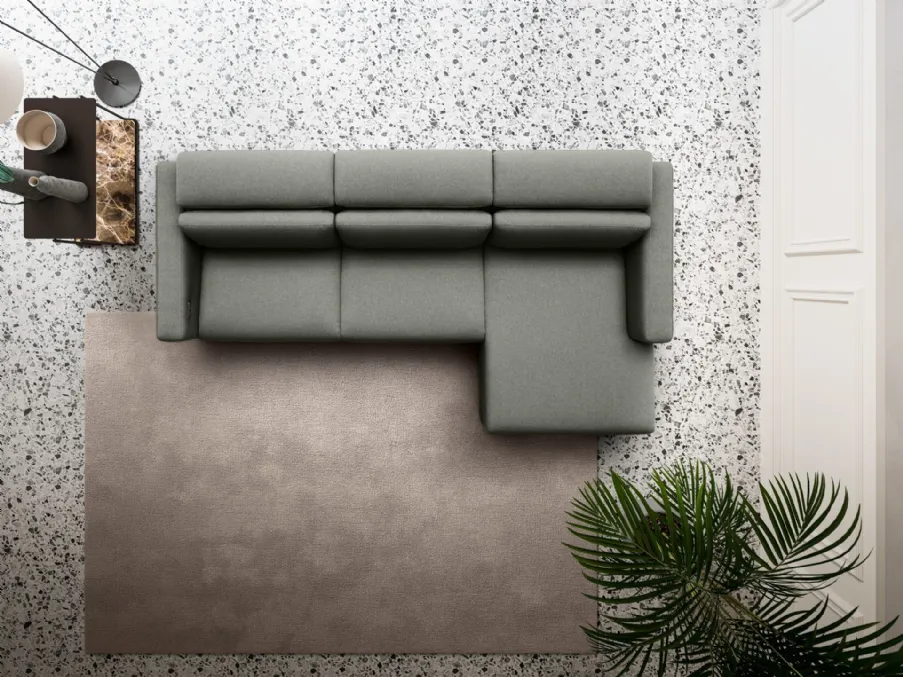 Scopri la nostra serie di Salotti moderni: scegli divani con penisola Nicoline come il modello Wagner