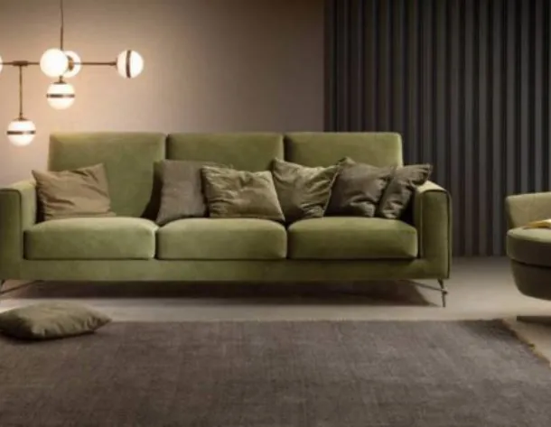 Divano componibile con sedute estraibili dalla linea minimal ed elegante Peppy Special di Samoa