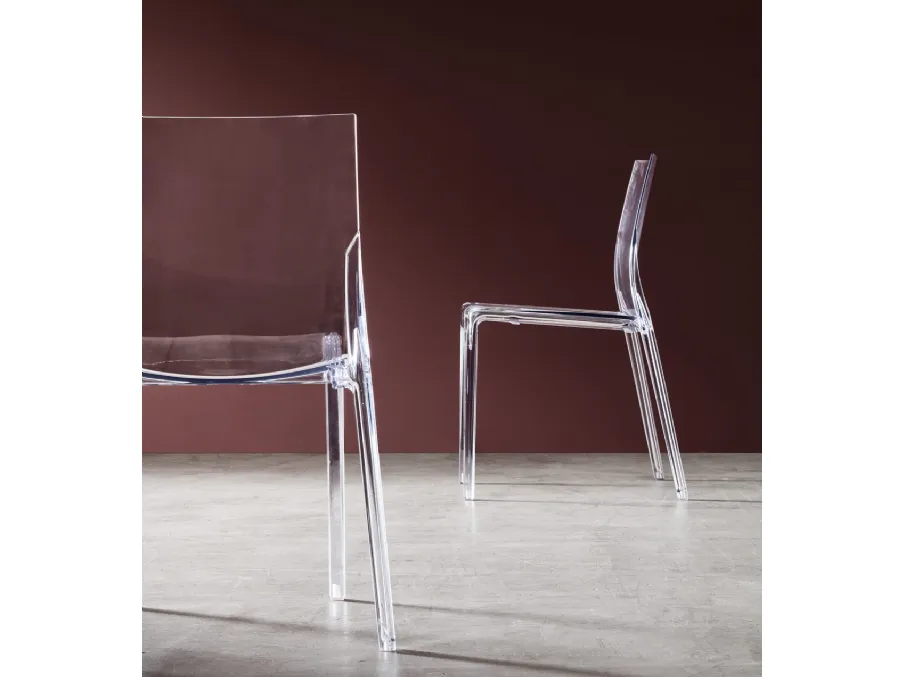 Sedia in policarbonato Ariel di Maronese