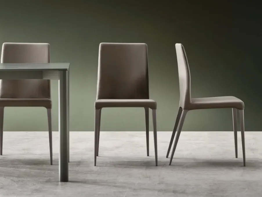 Sedia Dakota in ecopelle di Maronese