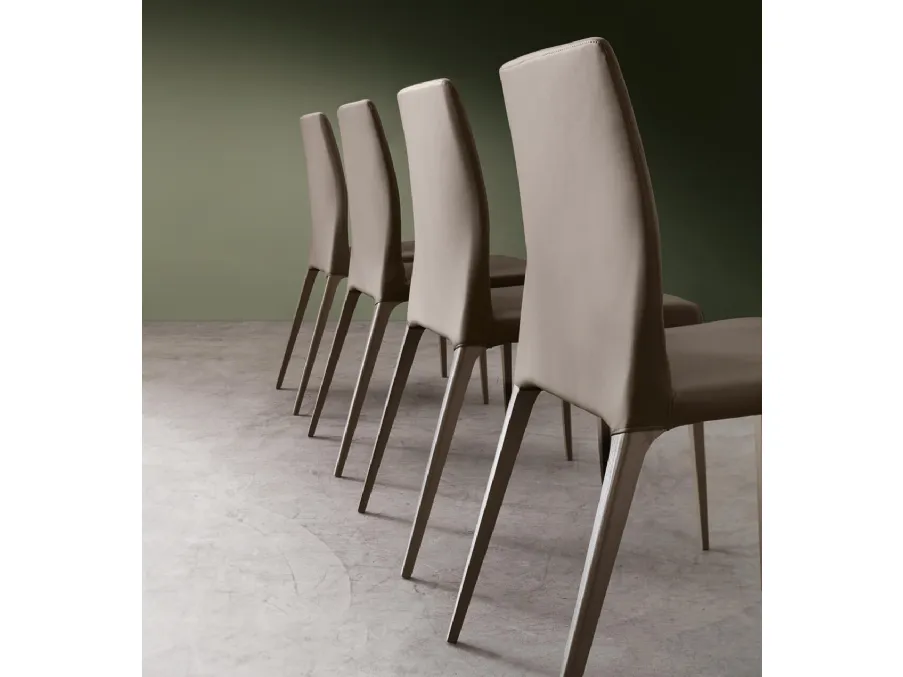 Sedia Dakota in ecopelle di Maronese