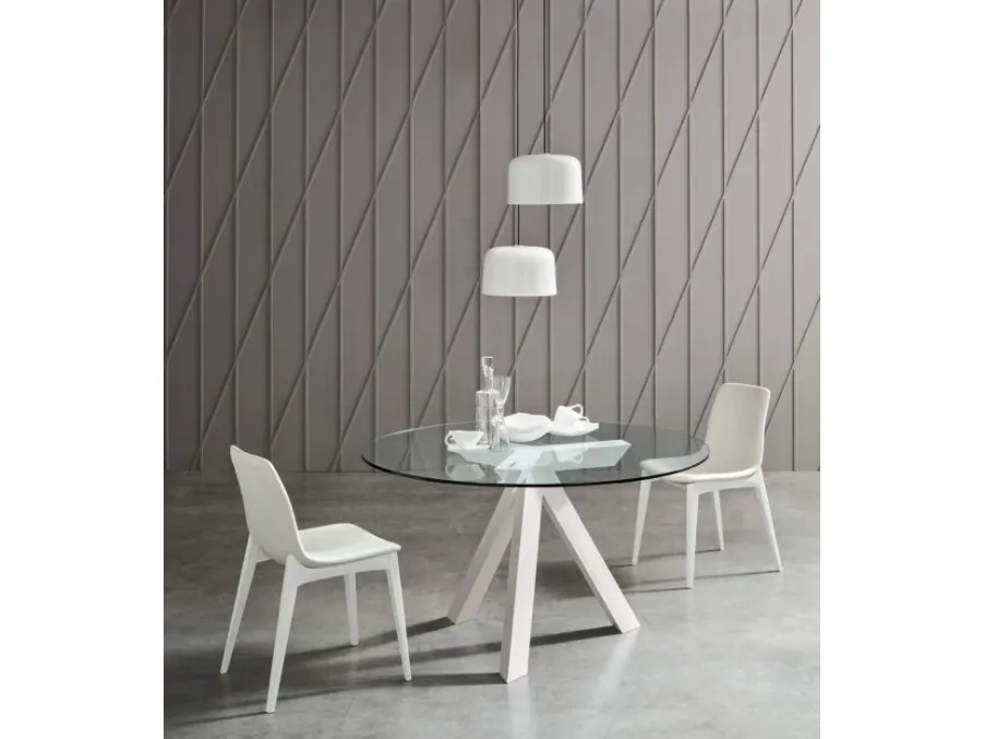 Tavolo rotondo Run di Maronese