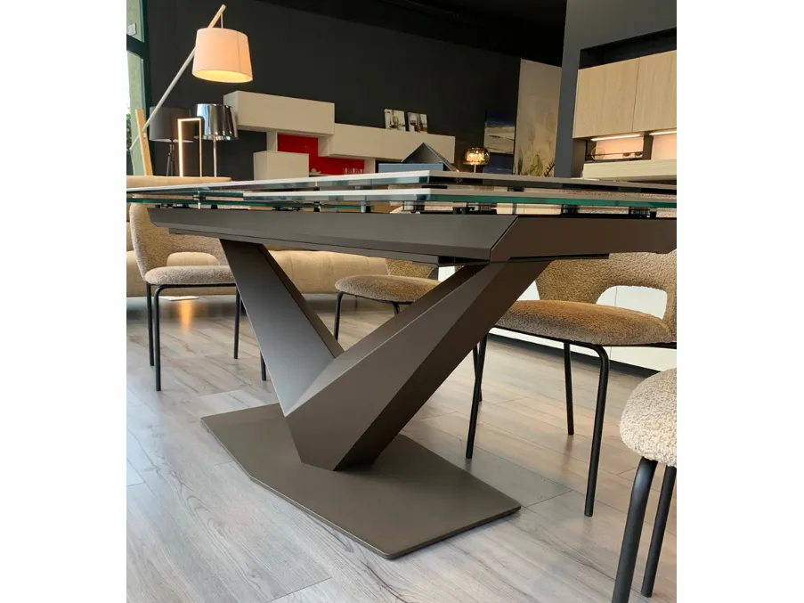 Tavolo allungabile piano in ceramica