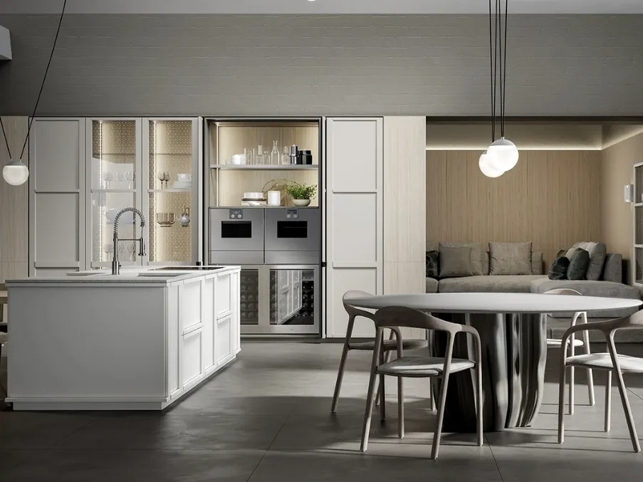 Cucina Moderna E05 Eclettica-Optima di Scandola